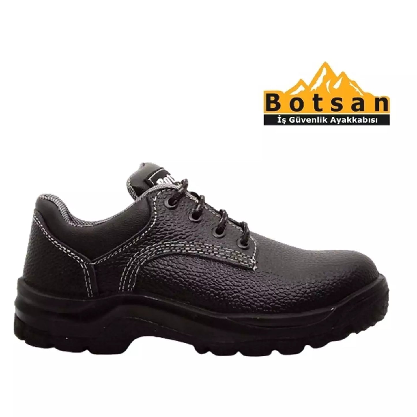 Buy Botsan Men's Black Steel Toe Leather Work Safety Shoes