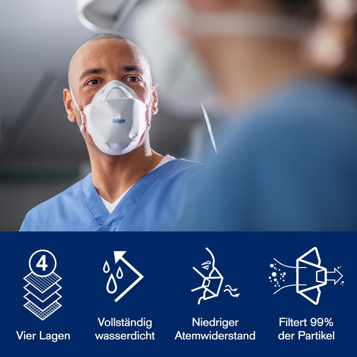 Buy Drager 1930 Non-Vented FFP3 Dust Mask - 20 Pack for Protection