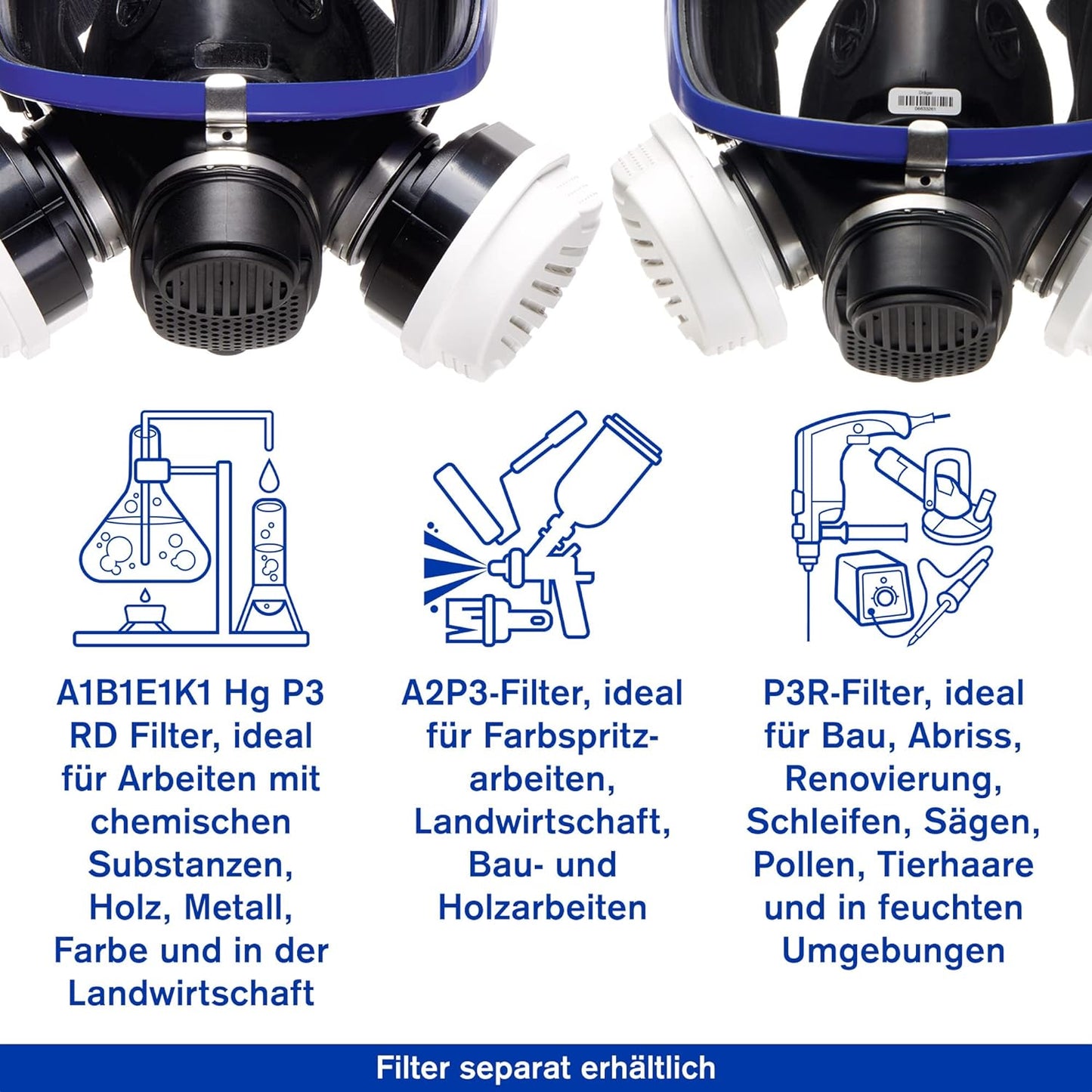 Buy Drager X-Plore 5500 Full Face Gas Mask | HSE Market