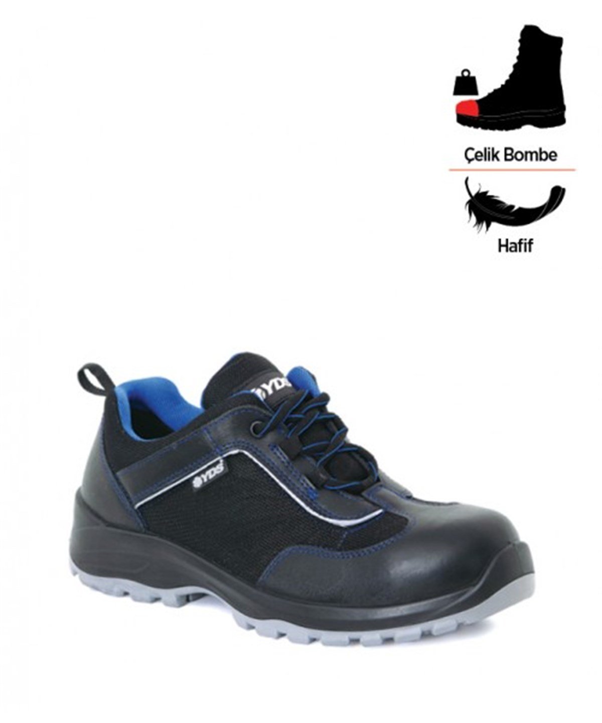 YDS El 250 S1 Steel Toe Black Shoes | Work Safety Shoes