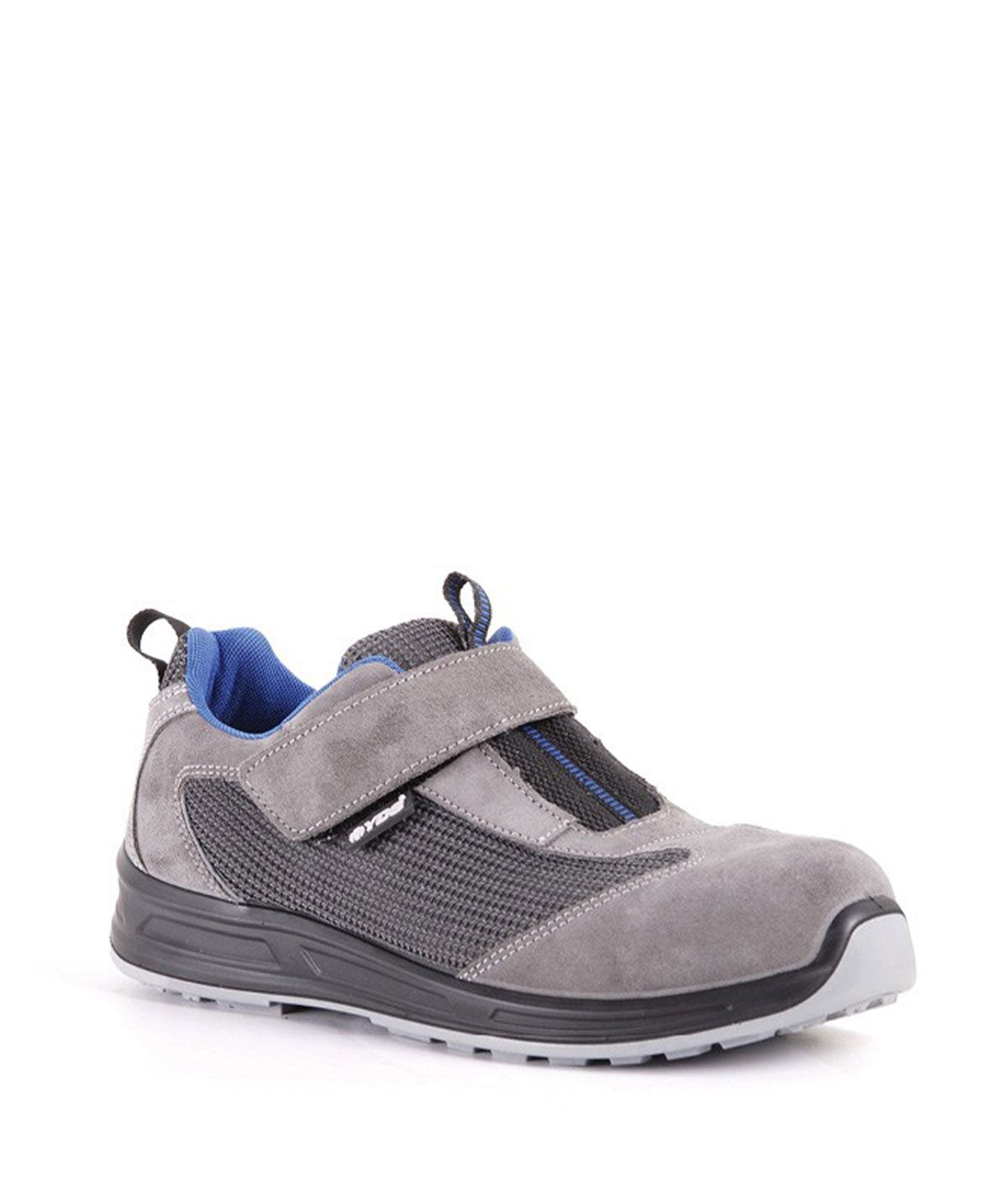 YDS FLPP 1606 Gray Velcro Laceless Work Shoes | HSE Market