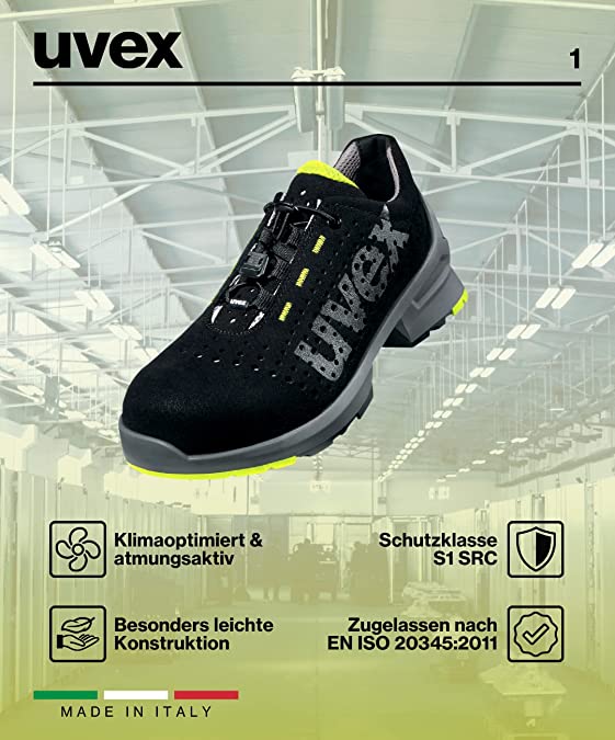 Uvex 8543 S1 SRC ESD Safety Shoes - Slip Resistant & Lightweight | HSE Market