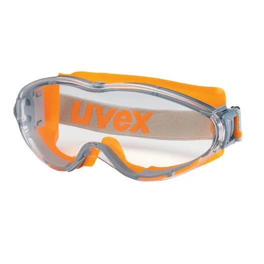 Uvex Ultrasonic  9302245 Safety Glasses Full Vision Glasses with 100% UV Protection - Anti-Fog Inside, Extremely Scratch-Proof and Chemical-Resistant Outside 3 Pcs